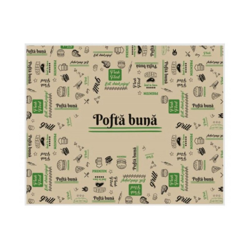 Set 2 x 1000 Hartie pentru Tava, Natur, 30 x 40 cm