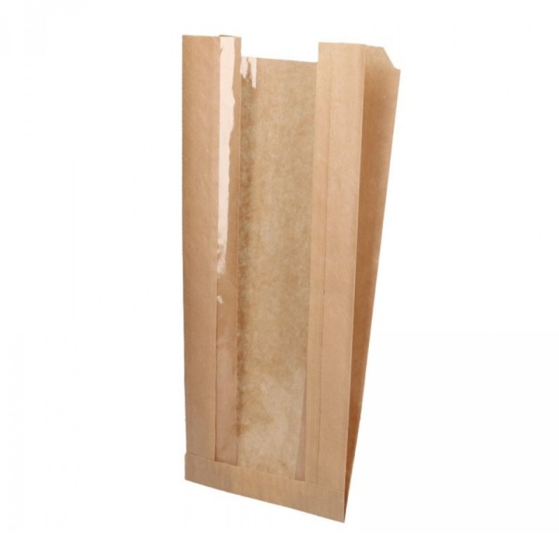 Set 2 x 1000 Pungi din Hartie cu Fereastra, 20 x 8 x 31 cm