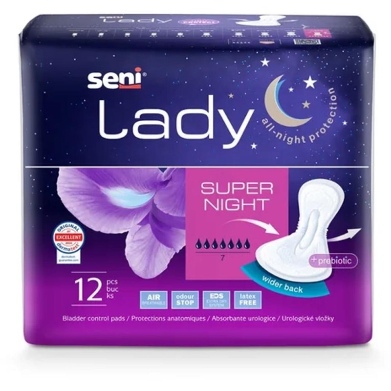 Set 2 x 12 Absorbante Urologice Seni Lady Super Night