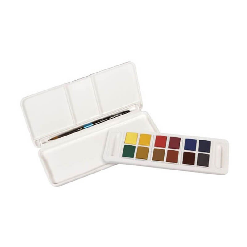 Set 2 x 12 Acuarele Travel Aquafine Daler Rowney