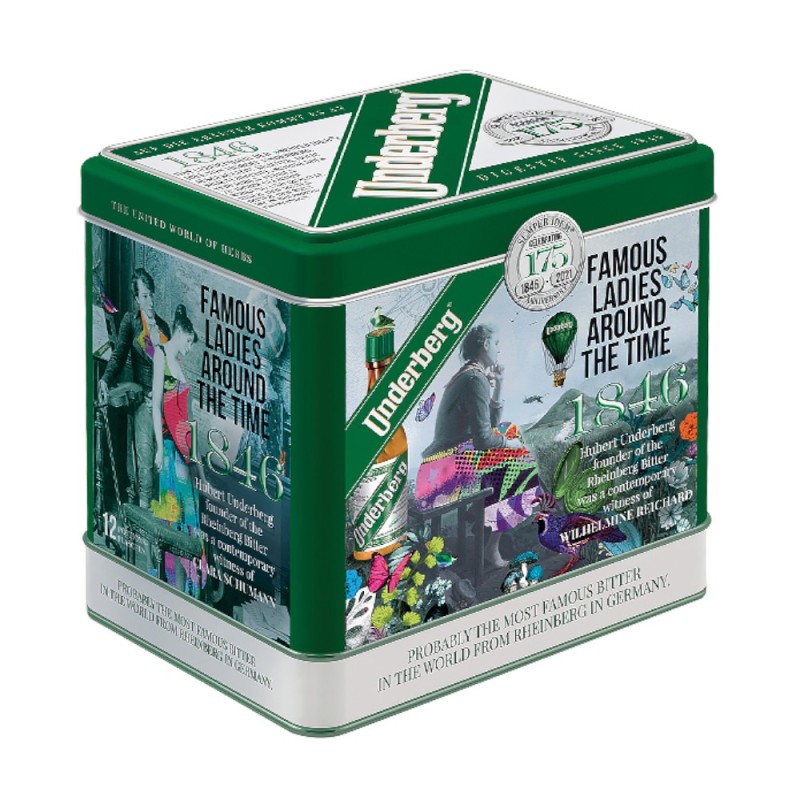 Set 2 x 12 Bitter Underberg, la Cutie de Metal, 44% Alcool, 20 ml