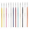 Set 2 x 12 Pensule Pictura Unghii SensoPRO Milano, Rainbow