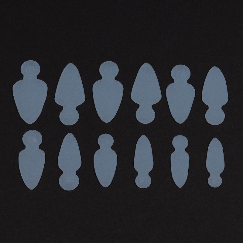 Set 2 x 120 French Silicone Pads Reutilizabile Luxorise pentru Tipsuri Smart Forms, Lx03