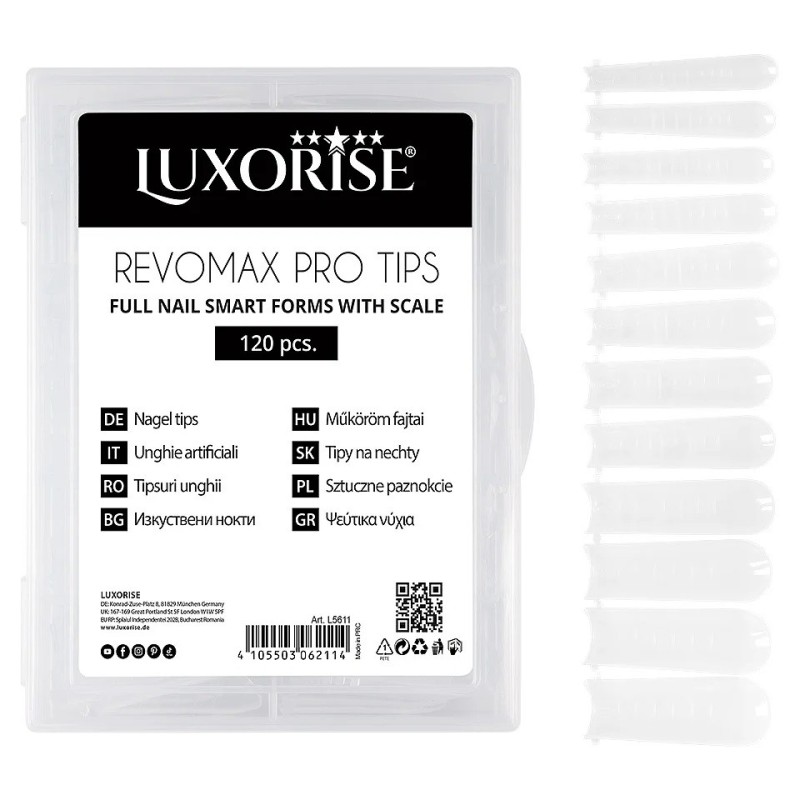 Set 2 x 120 Tipsuri Reutilizabile Revomax Pro Tips Luxorise Full Nail