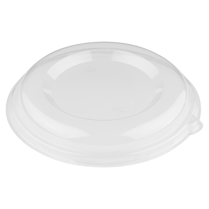 Set 2 x 125 Capace Biodegradabile Compostabile PET Transparente, pentru Boluri, 210 mm, 950 ml