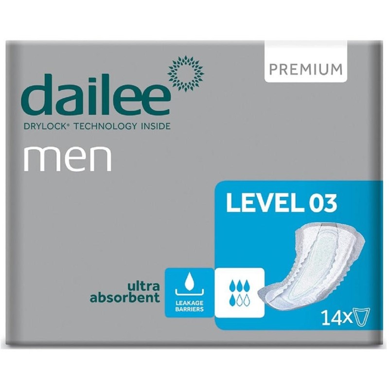 Set 2 x 14 Absorbante Urologice Dailee Men Level 3, 4 Picaturi