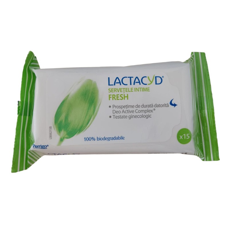 Set 2 x 15 Servetele Intime Fresh Lactacyd