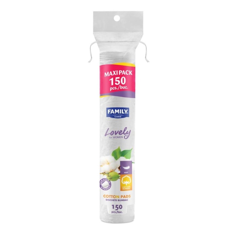 Set 2 x 150 Dischete Demachiante Family Care Lovely