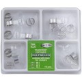 Set 2 x 16 Matrici Conturate Metalice cu Maner de Fixare pentru Molari