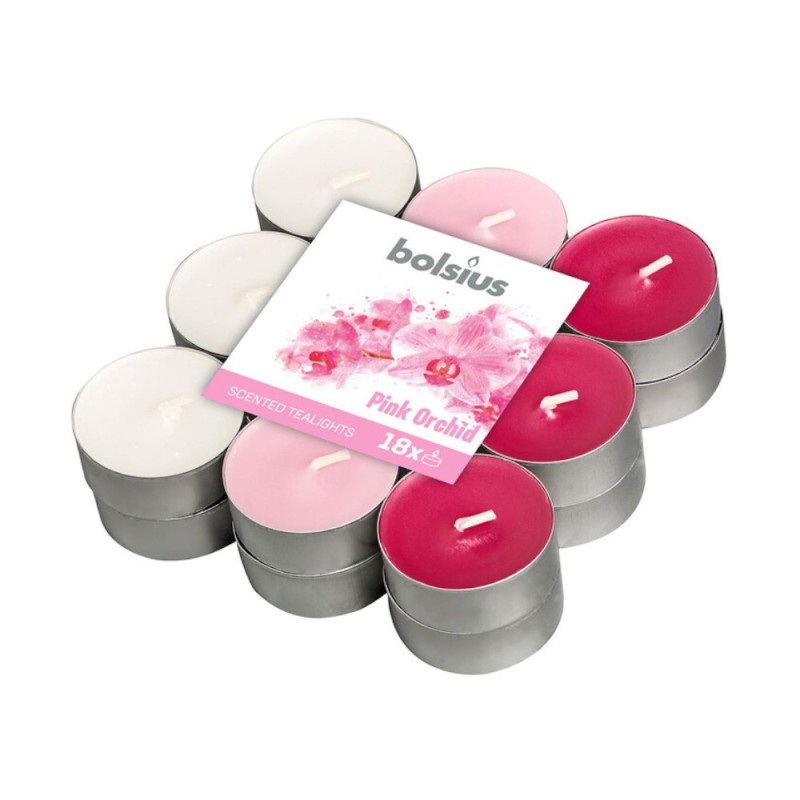Set 2 x 18 Lumanari Pastila, 4 Ore, Orhidee