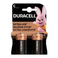 Set 2 x 2 Baterie Alcalina Duracell Basic R14 C, Blister