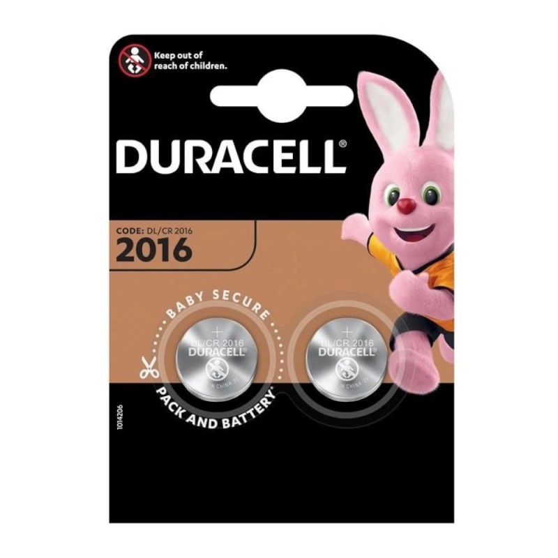 Set 2 x 2 Baterii Buton Litiu Duracell CR2016 3V, Blister