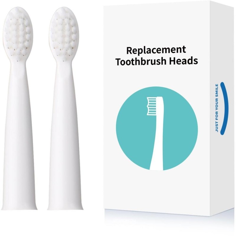 Set 2 x 2 Capete Periuta Dinti Electrica Copii, JTF Sonic, J20C, Alb, Cutie