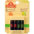 Set 2 x 2 Ulei de Mandarine Bio, 2 ml si 2 x 2 Ulei de Limeta Bio, 2 ml, Lecker’s