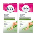 Set 2 x 20 Benzi Depilatoare Veet, pentru Picioare Uscate