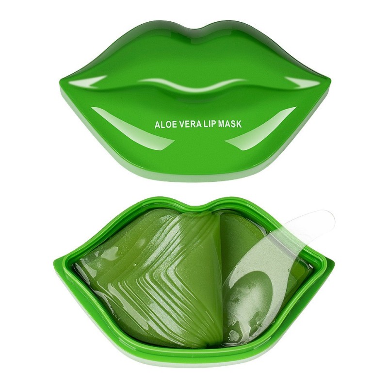 Set 2 x 20 Masti pentru Buze Kiss Beauty Aloe Vera Lip Mask