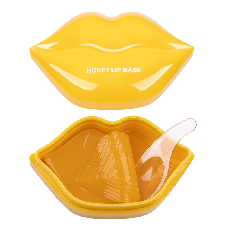 Set 2 x 20 Masti pentru Buze Kiss Beauty Honey Lip Mask