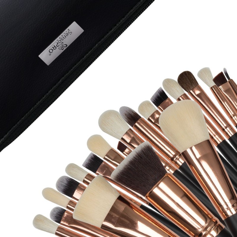 Set 2 x 20 Pensule Machiaj SensoPRO Milano, Golden Choco