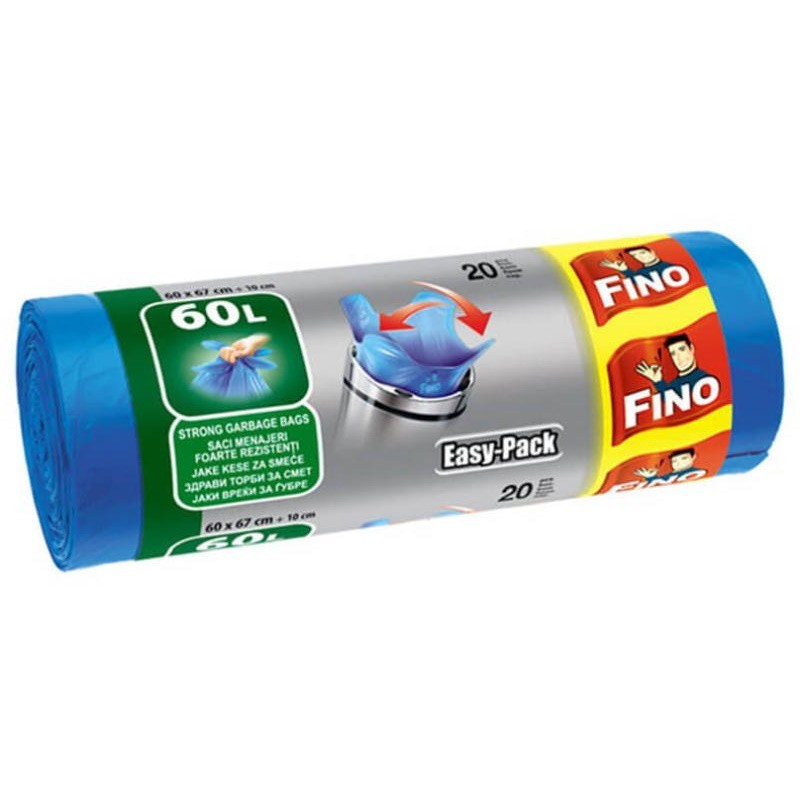 Set 2 x 20 Saci Menajeri Fino Easy Pack, 60 l
