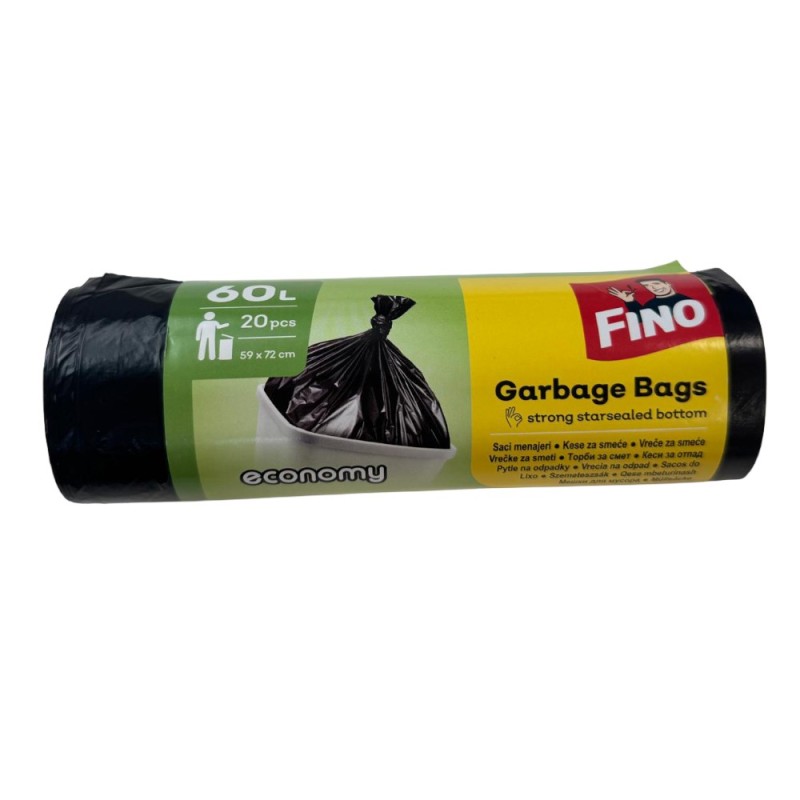 Set 2 x 20 Saci Menajeri Fino Economy, 60 l