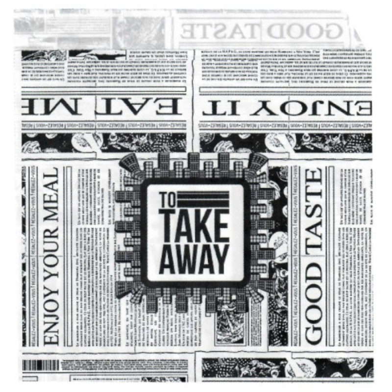 Set 2 x 2000 Coltare Hartie, Model Ziar, 16 x 17 cm, Model Graphic Collection