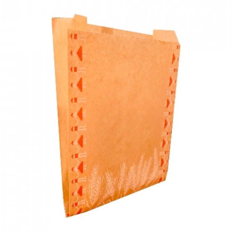 Set 2 x 2000 Pungi din Hartie, Natur, Model Traditional, 15 x 4.5 x 19 cm