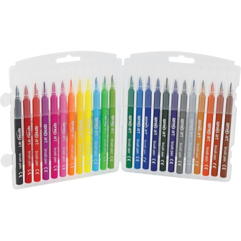 Set 2 x 24 Carioci Scolare, Brush