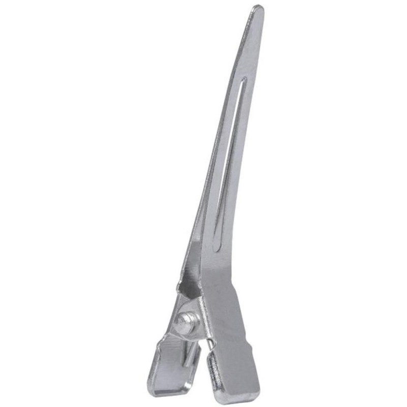 Set 2 x 24 Clame de Par Argintii, din Otel, Prima, 45 mm