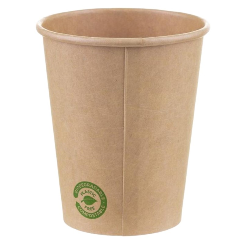 Set 2 x 25 Pahare din Carton, 240 ml, Biodegradabile, Kraft