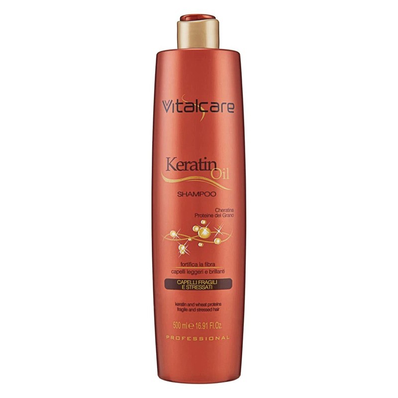 Set 2 x 250 ml Balsam de Par Vitalcare Keratin Oil, pentru Par Fragil