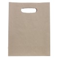 Set 2 x 250 Sacose Biodegradabile Compostabile de Hartie Kraft, cu Maner Decupat, 22 x 10 x 28 cm