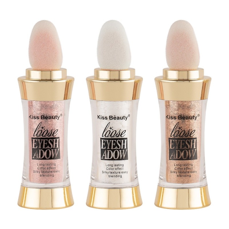 Set 2 x 3 Farduri de Pleoape Pudra cu Aplicator Kiss Beauty