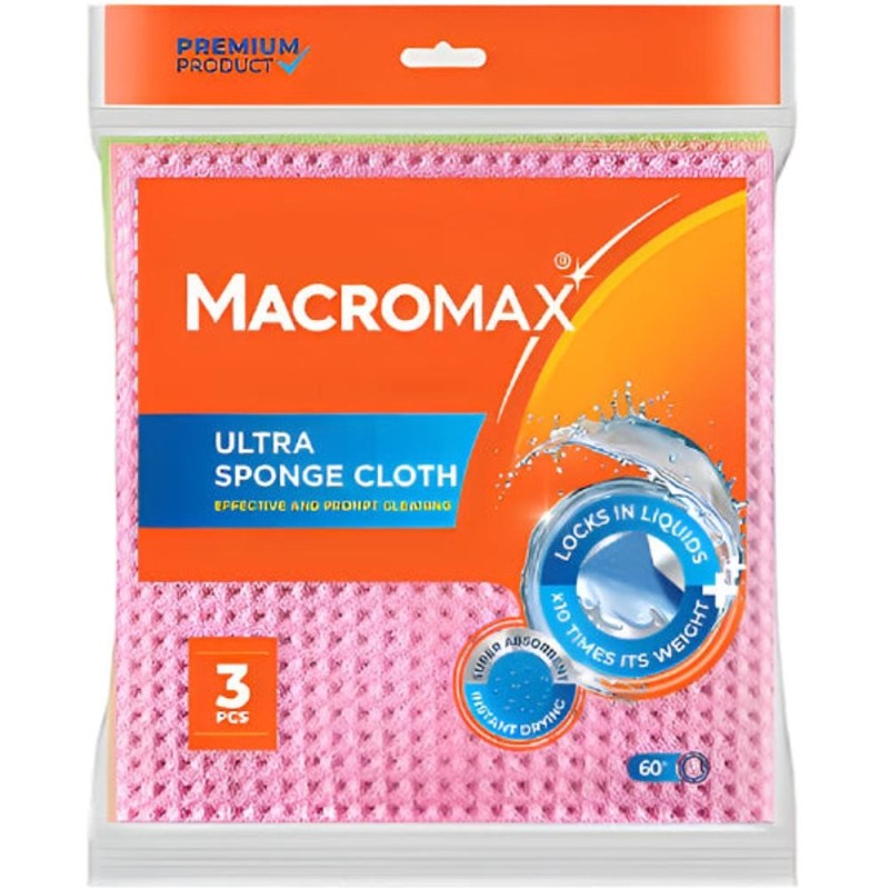 Set 2 x 3 Lavete Ultra-Absorbante Macromax
