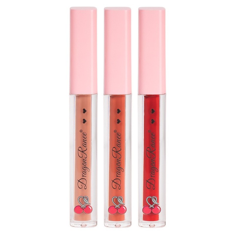 Set 2 x 3 Rujuri Lichide Mate Ranee Cherries Matte Lipstick, B