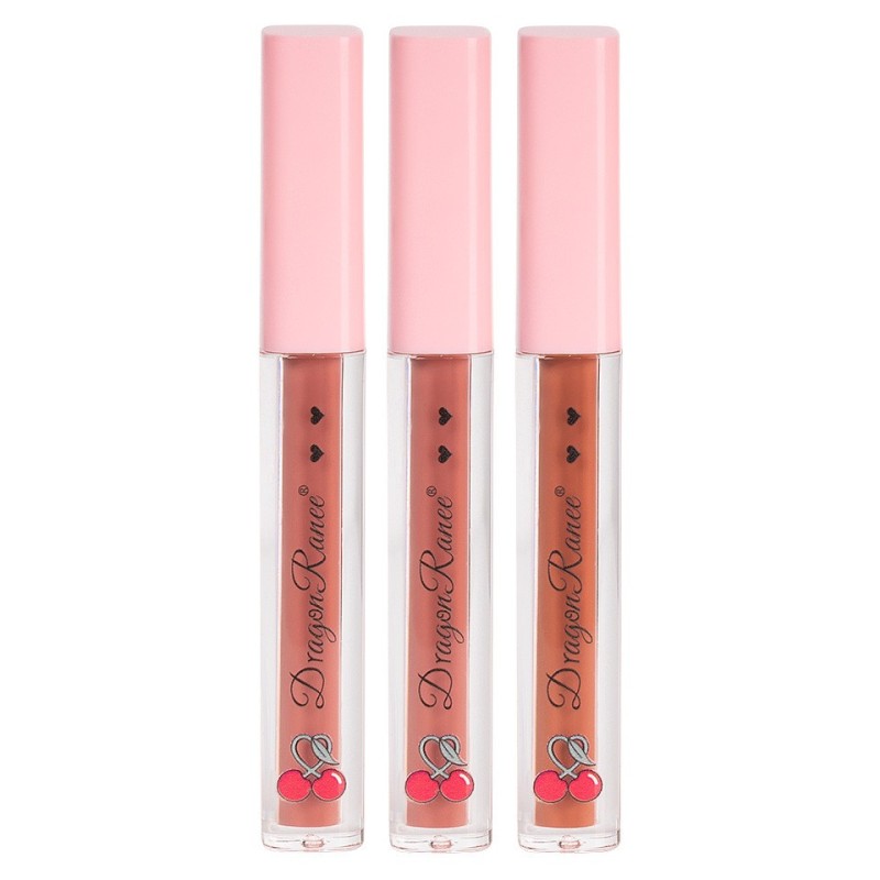 Set 2 x 3 Rujuri Lichide Mate Ranee Cherries Matte Lipstick, C