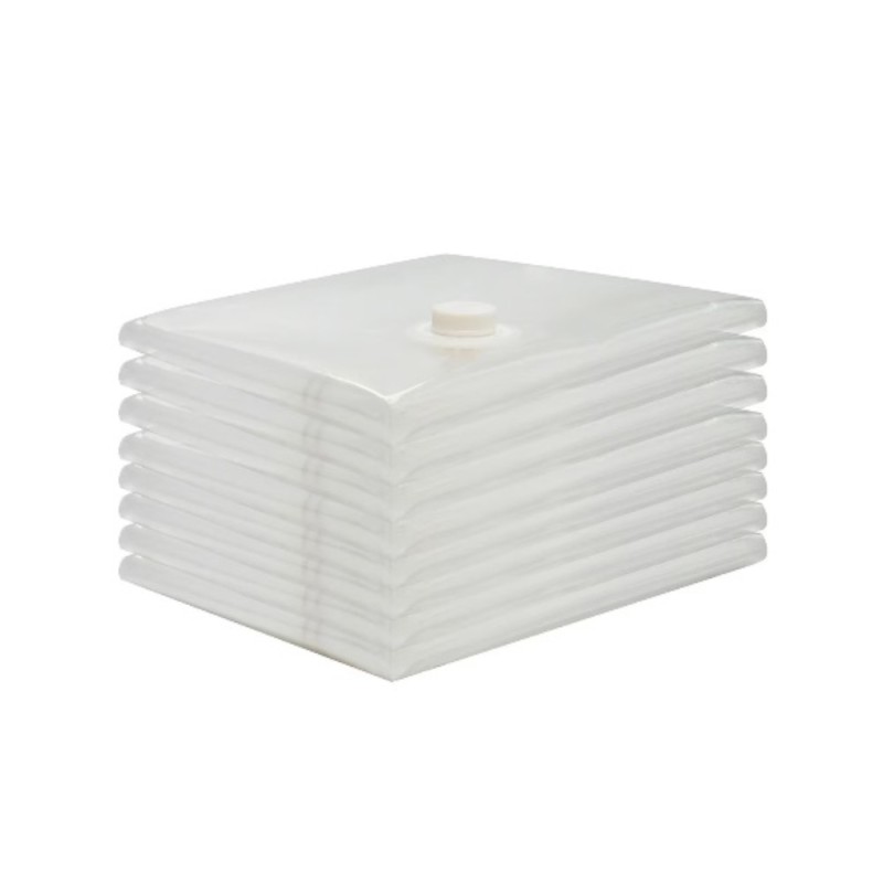 Set 2 x 3 Saci pentru Vidat Haine, 80 x 100 cm, Plastic Transparent, Grunberg