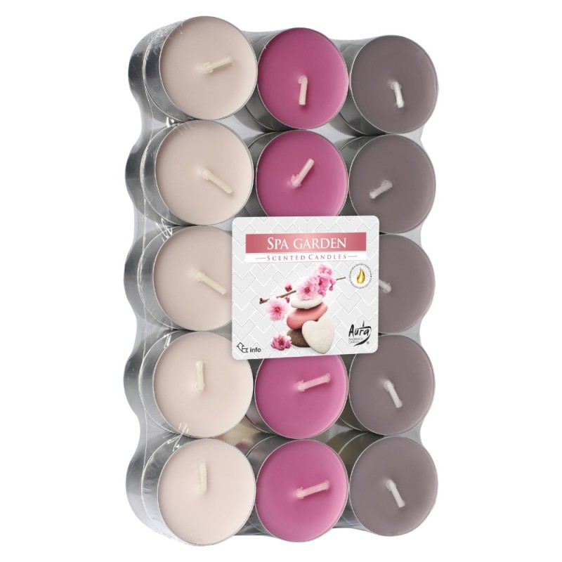 Set 2 x 30 Lumanari Pastila, 4 Ore, Gradina SPA