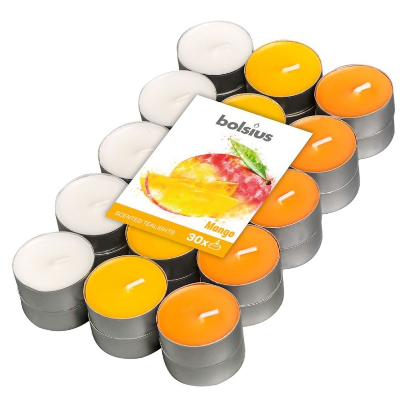 Set 2 x 30 Lumanari Pastila, 4 Ore, Mango