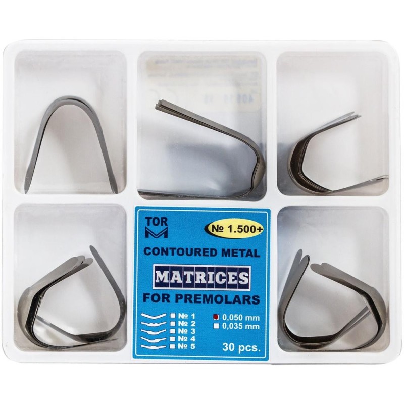 Set 2 x 30 Matrici Conturate Metalice Premolari