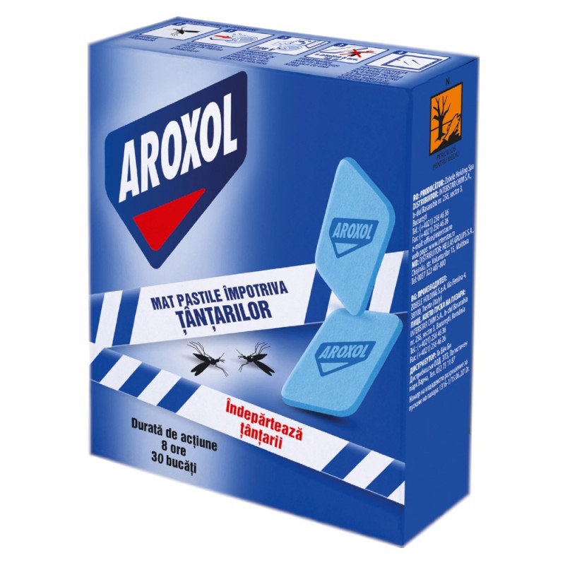 Set 2 x 30 Pastile Impotriva Tantarilor Aroxol