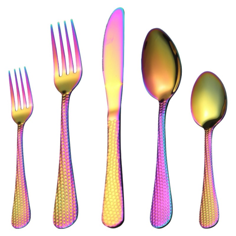 Set 2 x 30 Tacamuri din Inox Grunberg, Curcubeu