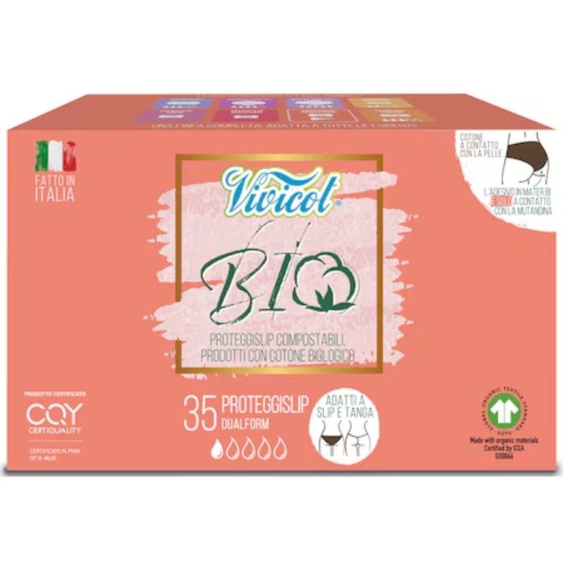 Set 2 x 35 Absorbante Zilnice Bio, Dualform, Vivicot