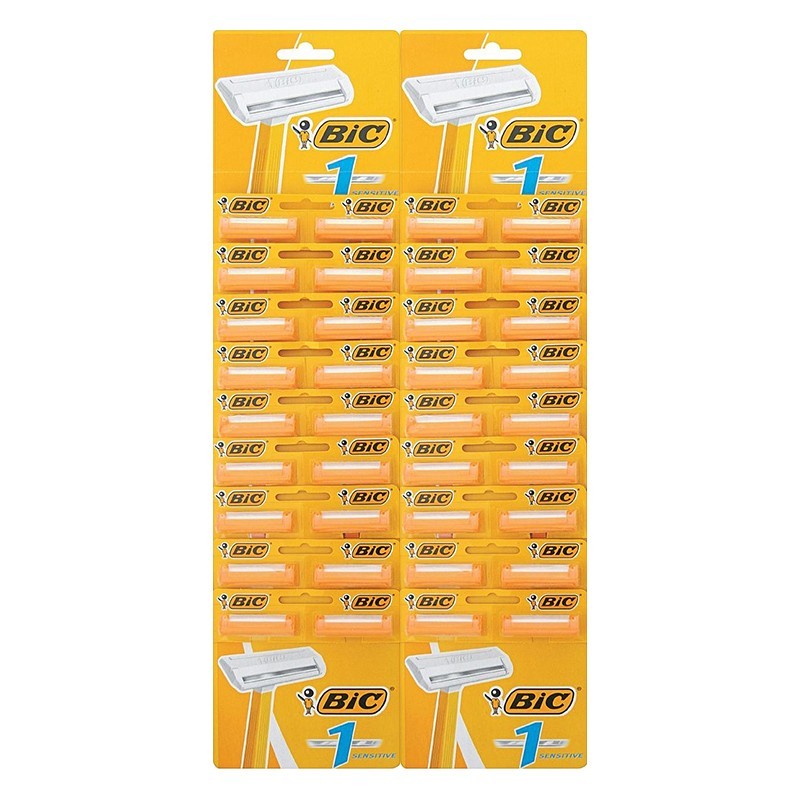 Set 2 x 36 Aparat de Ras BIC Sensitive, 1 Lama, Barbati