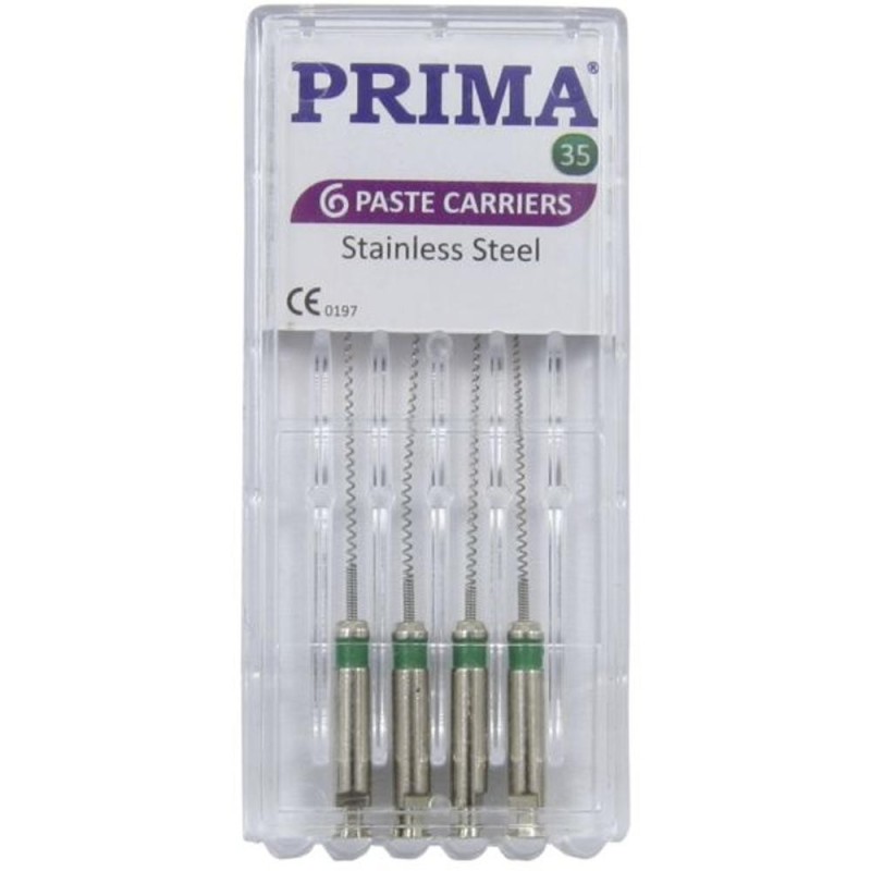 Set 2 x 4 Ace Endodontice Lentullo, Nr. 35 Verzi, 25 mm, pentru Canal Radicular, Prima