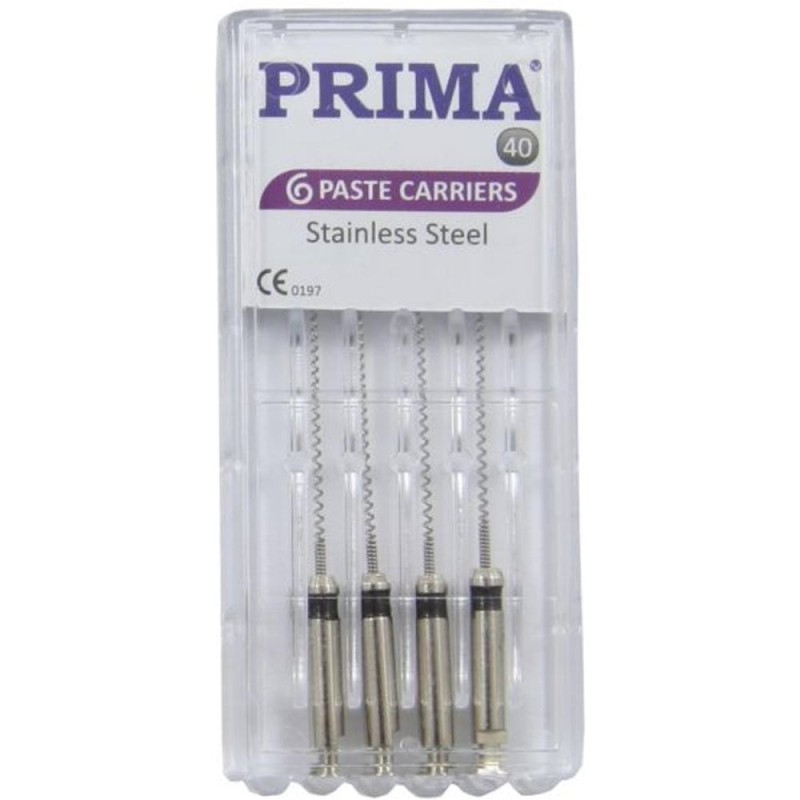 Set 2 x 4 Ace Endodontice Lentullo, Nr. 40 Negre, 25 mm, pentru Canal Radicular, Prima