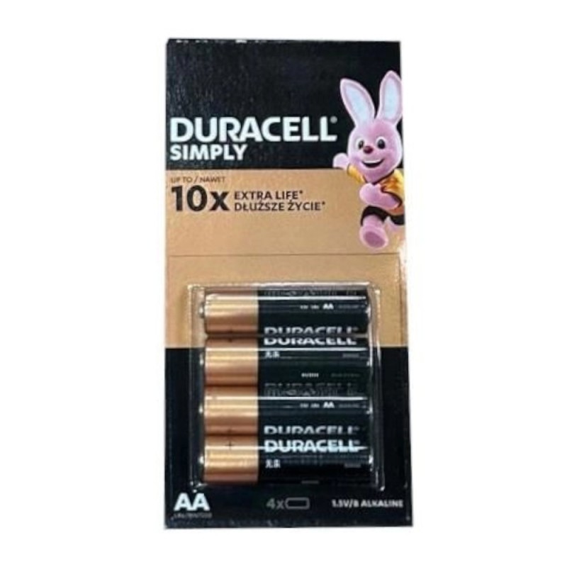 Set 2 x 4 Baterie Alcalina Duracell Basic R6 AA, Blister