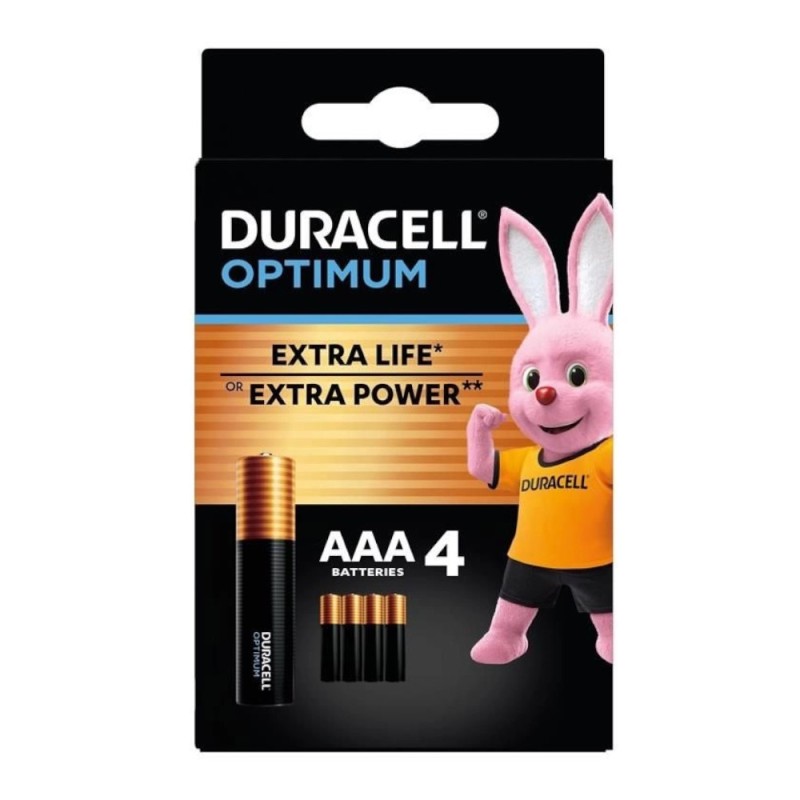 Set 2 x 4 Baterie Alcalina Duracell Optimum R3 (AAA), Blister