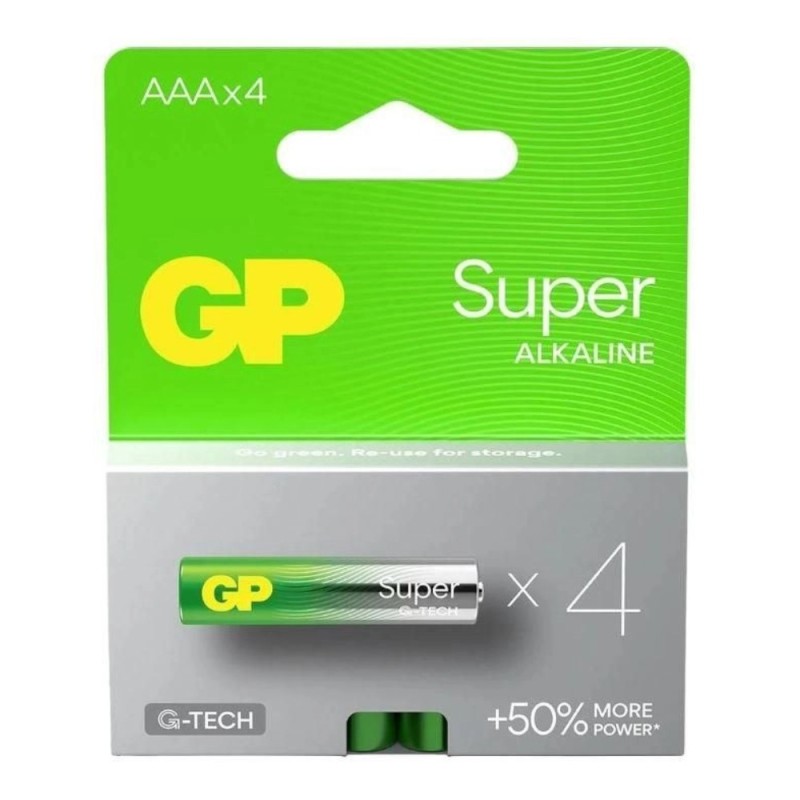 Set 2 x 4 Baterie Alcalina Super GP R3 (AAA)