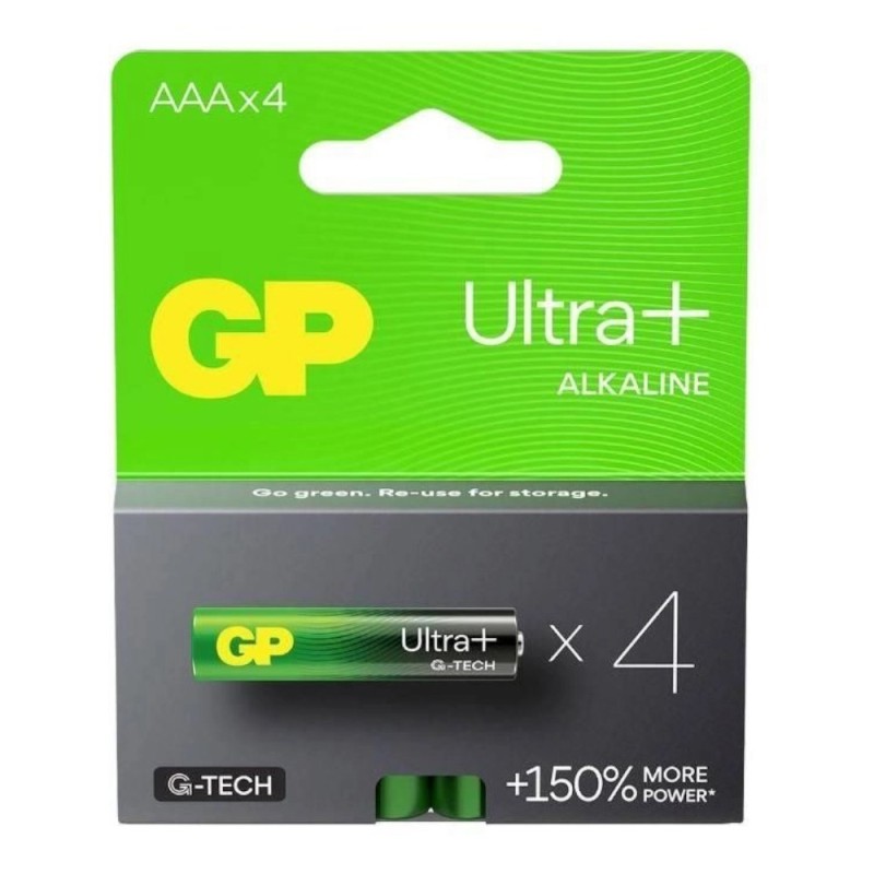 Set 2 x 4 Baterii AAA (R3) Alcalina Ultraplus, GP