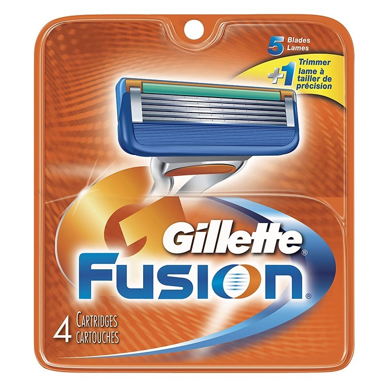 Set 2 x 4 Rezerve Aparat de Ras Gillette Fusion Manual, 5 Lame, Barbati